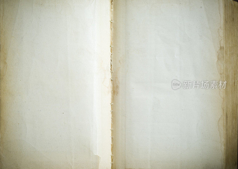 Vintage Open Book Pages背景纹理